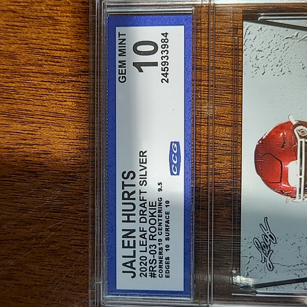 Jalen Hurts Rookie GEM MINT 10